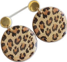 Trendy Leopard Print Earrings As Gift, Leopard Print Drop Earrings Gift, Adjustable Leopard Print Earrings For Gift, Leopard Print Earrings For Gift, Leopard Print Earrings For Pierced Ears As Gift, Adjustable Animal Design Earrings As Gift, Geometric Circle, Botanical Jewelry, Ethnic Earrings