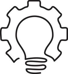 vector light bulb and gear. intelligence symbol. modern education vector illustration on white background. Education Vector, White Illustration, Background Background, Background White, Light Bulb