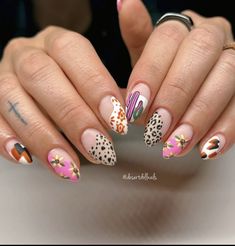 Arizona Nail Designs, Boho Nail Designs, Horse Nails, Artsy Nails, Cowboy Nails, Western Nails, Boho Nails, Flowers Wild, Summery Nails