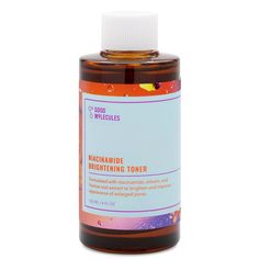 Promote bright, even skin and less visible pores with this alcohol-free toner from Good Molecules. Niacinamide Brightening Toner is formulated with a soothing blend of brightening ingredients that work to reduce the appearance of dullness, uneven skin tone, and enlarged pores. Good Molecules Niacinamide Toner, Good Molecules Discoloration Correcting Serum, Good Toners Skin Care, Good Molecules Toner, Good Molecules Moisturizer, Good Molecules Brightening Toner, Dark Skin Around Mouth, Niacinamide Brightening Toner, Good Molecules Skincare Discoloration