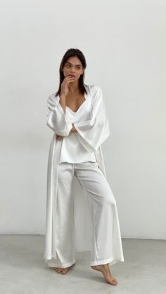 This Womens Pajama Sets item by MonaDrakona has 1582 favorites from Etsy shoppers. Ships from Ukraine. Listed on Apr 28, 2024 Pijama Satin, Silk Pajamas Set, Pajamas Aesthetic, Robe Silk, Pijamas Women, Bridal Pajamas, White Pajamas, Silk Pajama Set, Silk Robe