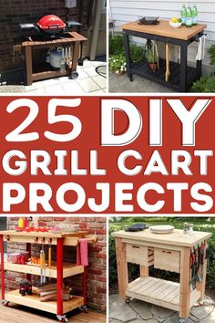 25 diy grill cart projects that are easy to make