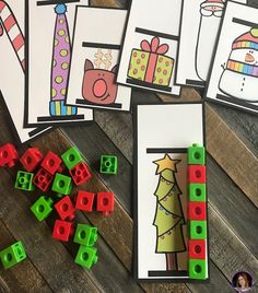 christmas themed letter matching activity for kids