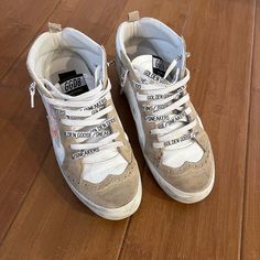 Only Worn A Few Times And Sold Out Online Golden Goose Mid Star, Golden Goose Mid, Shoes Golden Goose, Goose Shoes, Golden Goose Shoes, Star Sneakers, Golden Goose, Womens Shoes Sneakers, Shoes Sneakers