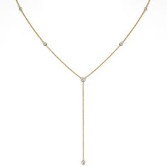 Diamond Star Droplet Lariat Yellow Gold   by Logan Hollowell Jewelry Logan Hollowell, Droplet Necklace, Diamond Star Necklace, Bezel Jewelry, Bezel Necklace, Round Necklace, Diamond Star, Solid Gold Jewelry, Lariat Necklace