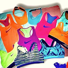 Nike Bundle Multicolor Workout Tops For Spring, Nike Pink Gym Tops, Nike Pink Tops For Gym, Nike Multicolor Sports Tops, Nike Pink, Nike Tops, Pink And Green, Nike Women, Womens Tops