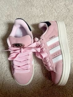 #adidas #adidasshoeswomen #adidascampus #pink Basket Style, Shoes Outfit Fashion