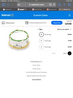 the walmart cake is on sale for $ 3 99