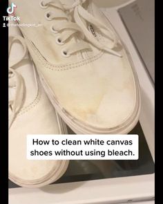 How To Clean White Vans, Clean White Canvas Shoes, Cleaning White Canvas Shoes, Cleaning White Vans, How To Clean White Converse, How To Clean Vans, How To Clean White Shoes, White Checkered Vans