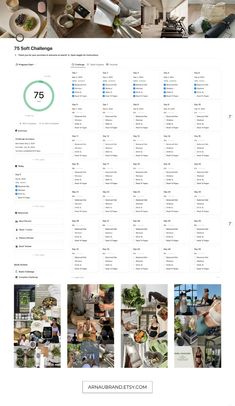 an image of a website page with many different things on it, including food and drinks