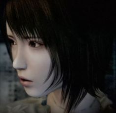 Fatal Frame Yuri, Game Widget, Fatal Frame Pfp, Widget Halloween, Black Hair Pfp, Blonde Black Hair, Hair Pfp, Anime Horror