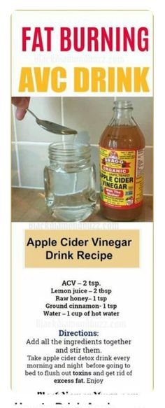 Apple Cider Detox, Apple Cider Vinegar Drink Recipes, Drink Apple Cider Vinegar, Cider Vinegar Drink, Apple Cider Vinegar Remedies, Vinegar Drink, Belly Fat Burner Workout, Apple Cider Vinegar Detox Drink, Vinegar Drinks