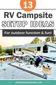 rv camper setup up ideas for outdoor fun and fun