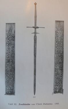 three different types of knifes are shown in this drawing