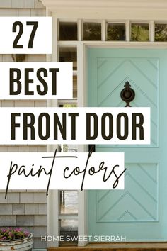 the best front door paint colors