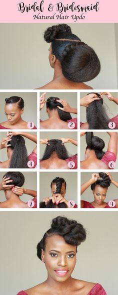 Afro bun hairstyle ideas | Hairstyle tutorial ideas Easy Black Hairstyles, Hair Donut, Nappy Hair, Natural Hair Tutorials, American Hairstyles, Peinados Recogidos, Pelo Afro, Natural Hair Updo, Natural Hair Inspiration