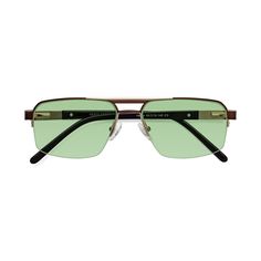 These vintage square frames emit a sense of style mixed with history, featuring a thick classic double bar, square shape, and semi-rimless rings. Designed for those looking to get the business or political look, this frame radiates independence, individuality,and strength. The retro frames can be fitted with gradient tinted lens, completing your classic outdoor ensemble. Classic Green Rectangular Sunglasses, Elegant Green Rectangular Sunglasses, Classic Outdoor, Bronze Gold, Tinted Sunglasses, Square Shape, Square Frames, Square Sunglass, Lenses