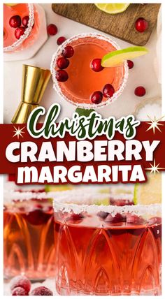 Christmas Cranberry Margarita | Cocktails