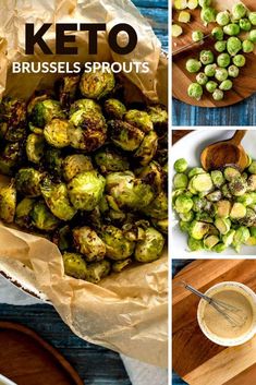 broccoli sprouts and brussel sprouts on wooden cutting boards