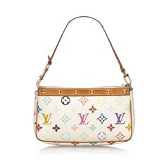 Colorful Louis Vuitton Bag, Louis Vuitton White Bag, Turkey Shopping, Lv Monogram Bag, Y2k Bags, Slippers Outfit, Lv Shoulder Bag, Colorful Luxury