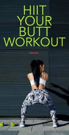 HIIT Your Butt Workout - It’s just 10-20 minutes per day, and your booty will look better than ever! Workout Booties, Workouts Booties, Fitness Goals List, Ab Training, Hiit Benefits, What Is Hiit, Goals List, Fitness Abs