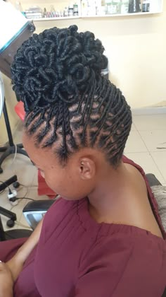 Updo For Dreads Black Women, Concert Loc Styles, Bridal Locs, Dred Locks, Locks Hairstyles