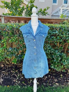 Sleeveless Denim Dress, Gameday Dress, Dress Denim, Spring Fits, Dress Spring, Gameday Outfit, Button Up Dress, Denim Button Down, Button Down Dress