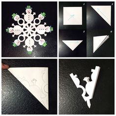 instructions to make paper snowflakes for christmas