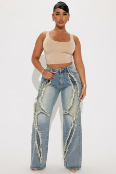 So Electric Tinted Straight Leg Jeans - Vintage Wash | Fashion Nova, Jeans | Fashion Nova Back Pocket Design Jeans, Cute Fits Casual, Frayed Jeans Outfit, Graffiti Jeans, Fits Casual, Jean Pocket Designs, Angel Artwork, Frayed Denim, Simple Outfit