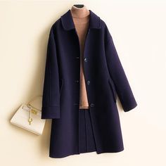 Placket: single breastedSleeve length: long sleeveshirt length: MediumClothing version: SlimMaterial composition: wool 100% size Length bust Sleeve body weight S 94 96 53 85-105 M 95 100 54 105-125 L 96 104 55 125-145 XL / / / / 1. Asian sizes are 1 to 2 sizes smaller than European and American people. Choose the larger size if your size between two sizes. Please allow 2-3cm differences due to manual measurement. 2. Please check the size chart carefully before you buy the item, if you don't know Women's Trench Coat, Blue Trench Coat, Long Overcoat, T Shirt Crop Top, Bodysuit Lingerie, American People, Woolen Coat, Trench Coats Women, Mid Dresses