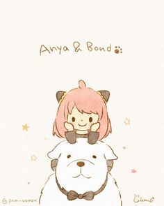 Anya With Bond, Spy X Family Dibujos, Spy X Family Quotes, Spy Family Funny, Spy Family Art, Spy X Family Loid X Yor, Spy Family Fanart, Anya Forger Drawing, Spy X Family Chibi