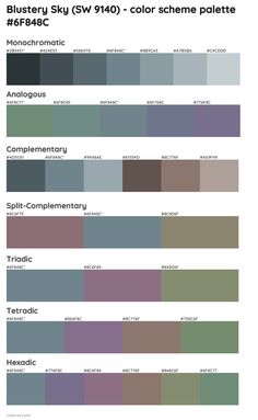 the color scheme for different shades of gray