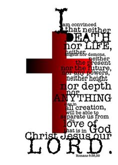 a cross with words written on it and the word jesus in red, white and black