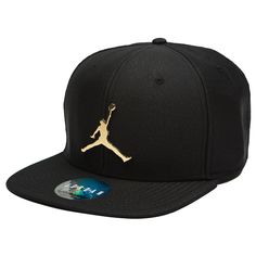 Jordan Men Unisex Jumpman Elephant Print Ingot Pro Hat (black / black / gold) Cool Hats For Men, Hat Men Outfit, Cool Shoes For Men, Best Sneakers For Men, Jordan Cap, Best Sandals For Men, Jordan Men, Jordan Hats, Custom Fitted Hats