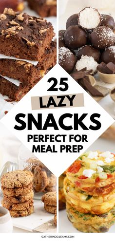 25 lazy snacks perfect for meal prep