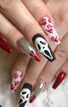 Blood Nails, Horror Nails, Gothic Nails, Goth Nails