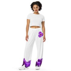 Get the comfort of pajamas in this stylish pair of wide-leg pants. With the adjustable waist and stretchy fabric, its like your favorite sweatpants but better. Relaxed unisex fit Practical side pockets Elastic waistband with a white drawstring Can be worn on the waist or on the hips Premi Stretchy Fabric, Jersey Fabric, Leg Pants, Wide Leg Pants, Fabric Weights, Pajamas, Wide Leg, Sweatpants, Take That