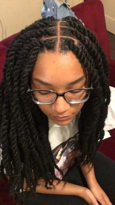 Marley Twist#marley #twist#marley #twist #twistmarley Big Marley Twists, Latest Natural Hair Twist Styles, Large Marley Twists, Cuban Twist Hairstyles, Short Marley Twists, Wool Braids, Brazilian Wool Hairstyles, Havana Twist Braids, Hairstyles 4c