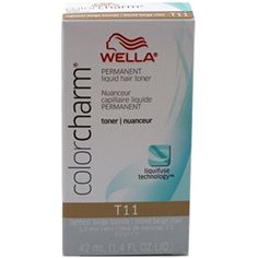 Wella Color Charm Liquid Toner  #HairColor Toner Haircolor, Wella Color Charm Toner, Blonde Toner, Coconut Oil Beauty, Wella Color Charm, Liquid Hair, Golden Blonde Hair, Hair Toner, Perfect Blonde