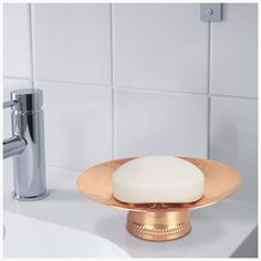 PRICES MAY VARY. Durable metal construction Modern hammered bath accessories Round shape Copper Collection, Bar Soap Holder, Dish Holder, Bathroom Counters, Bathroom Countertop, Clean Sink, Soap Scum, Soap Holder, Gold Copper