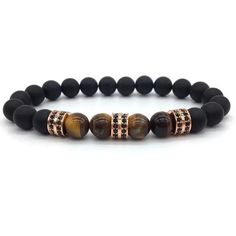 Elegant Hematite and Tiger Eye Crystal Paved Bracelet - Your Soul Place Tiger's Eye Crystal, Pave Bracelet, Masculine Energy, Tiger Eye Crystal, Clear Thinking, Solar Plexus Chakra, Personal Power, Minerals And Gemstones, Solar Plexus