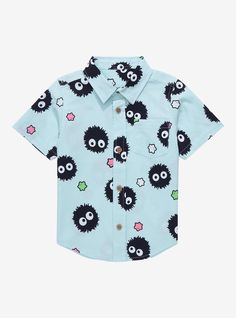 Your little one can explore the spirit world in Studio Ghibli style with this adorable Our Universe top! Featuring an allover print of Soot Sprites and star candy  this Spirited Away- inspired shirt is perfect for taking your little one on a magical adventure. A BoxLunch Exclusive! Studio Ghibli Clothes, Ghibli Clothes, Ghibli Baby, Studio Ghibli Style, Painting Clothes, Soot Sprite, Lesbian Fashion, Soot Sprites, Magical Adventure