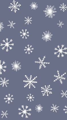 white snowflakes on a purple background