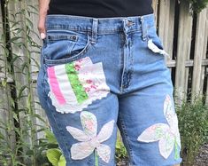 Upcycled Jean Shorts Cutoffs Boho Festive Hippie Shabby Chic Embroidery Patches Patchwork - Etsy Patchwork Cotton Jean Shorts For Spring, Bohemian Cotton Jean Shorts For Spring, Spring Patchwork Cotton Jean Shorts, Spring Cotton Jean Shorts With Patches, Spring Shorts With Patches, Summer Patchwork Cutoff Jean Shorts, Spring Jean Shorts With Patches, Cotton Patchwork Cutoff Jean Shorts, Blue Patchwork Cutoff Jean Shorts