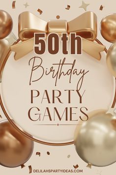 50th Birthday Party Games 50th Bday Party Ideas For Women Fun, 50th Party Games, 50th Birthday Scavenger Hunt Ideas, Celebrating 50th Birthday Ideas, 50th Birthday Party Games For Adults, 50th Party Games Ideas, Fun Games For 50th Birthday Party, 50 Birthday Games For Women