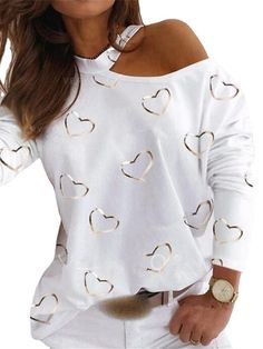 Save with code: “SAVEPIN50” - Dress to impress outfit ideas, from casual and business casual to trendy and occasion-specific styles, including spring, summer, concert, and graduation outfits, along with accessories like shoes and piercings Butterfly Heart Long Sleeve Women's T-shirt for Casual and Formal Wear Upgrade your wardrobe with our Butterfly Heart Long Sleeve Women's T-shirt, designed to effortlessly transition from casual to formal occasions with style and comfort. Key Features: Versatile: Perfect for both casual outings and formal events, providing you with endless styling options. Comfortable: Made from high-quality materials to ensure a soft and cozy feel all day long. Chic Design: Featuring a beautiful butterfly heart design, adding a touch of elegance to your look. Long Sleev Casual Fitted Blouse With Heart Print, White Casual Blouse With Heart Print, White Long Sleeve Tops With Heart Print, White Long Sleeve Top With Heart Print, Spring Tops With Heart Print And Relaxed Fit, Relaxed Fit Heart Print Tops For Spring, Heart Print Tops With Relaxed Fit For Spring, Long Sleeve Tops With Heart Print For Spring, Trendy Long Sleeve Top With Heart Print