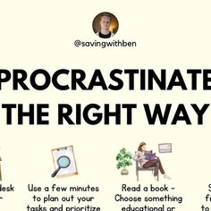 the procrastinate is the right way