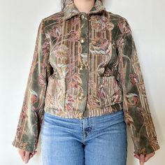 Vintage Silverado Floral Tapestry
Unlined. Dry clean... - Depop Coats Jackets Women, Women's Jacket, Coats For Women, Winter Fashion, Coats Jackets