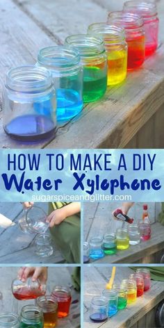 how to make a diy water xylphonne for kids and toddlers