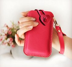 Handmade Genuine Leather Phone case / Wallet / Leather Phone Case Handmade, Leather Phone Case Wallet, Apple Iphone Case, Case Phone, Leather Phone Case, Wallet Phone Case, Phone Wallet, Colorful Heart, Phone Screen